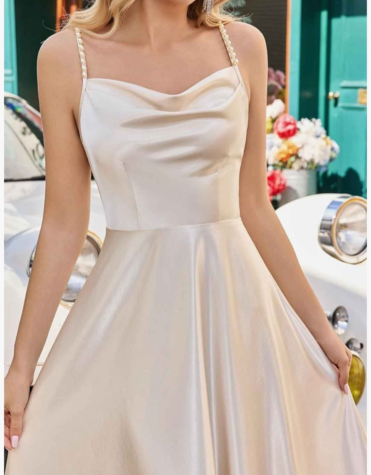 Satin Mini-Slip Dress
