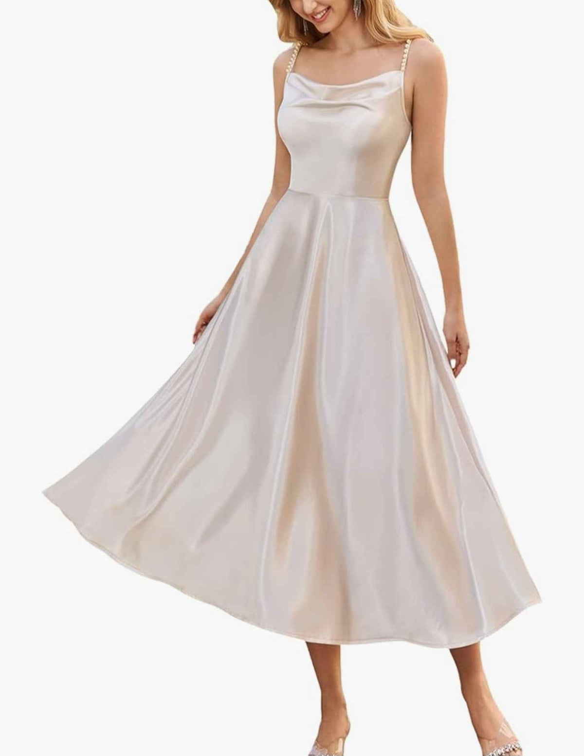 Satin Mini-Slip Dress