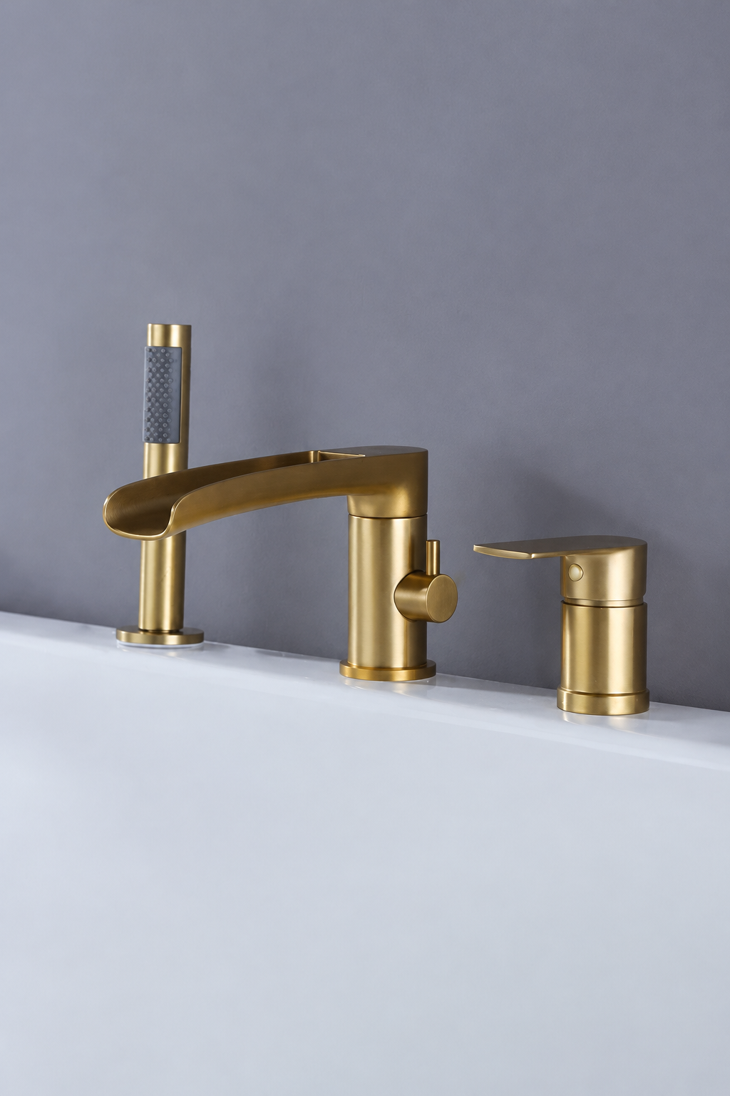 Waterfall Roman Tub Faucet with Hand Shower