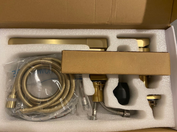Waterfall Roman Tub Faucet with Hand Shower 5