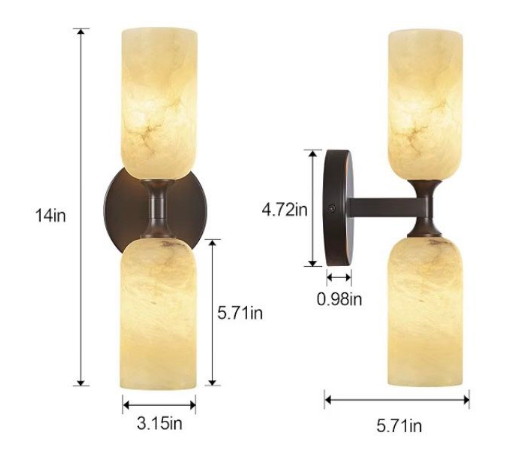 Natural Alabaster Wall Sconces 5