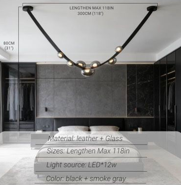 Belt LED Chandelier 5