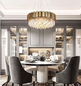 Round Crystal Chandelier