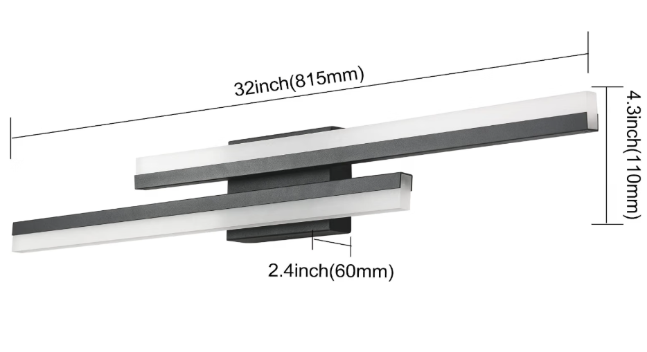 LED Bathroom Vanity Light 32inch 3
