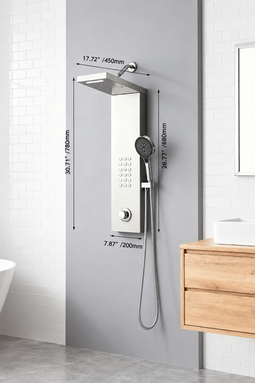Shower Panel Tower