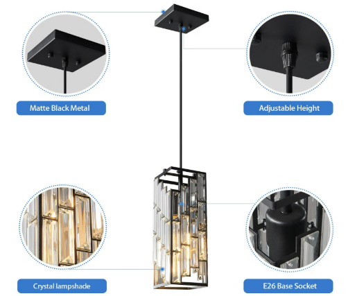 Pendant Light Crystal 4