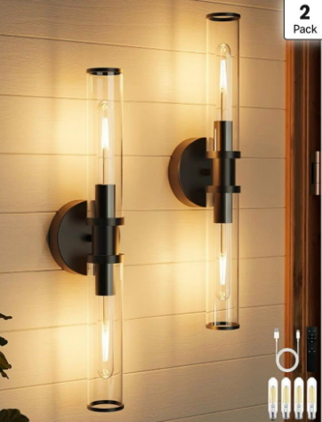 Rechargeable Battery Operated Wall Sconces with Remote