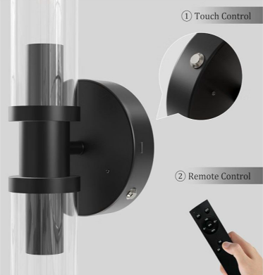 Rechargeable Battery Operated Wall Sconces with Remote 3