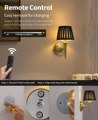Wireless Wall Sconces 4