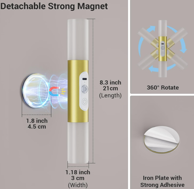 Wireless Wall Sconces with Motion Sensor 6
