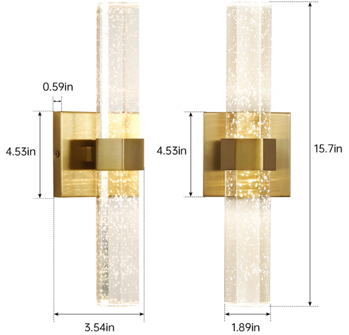Wall Sconces Crystal LED 5