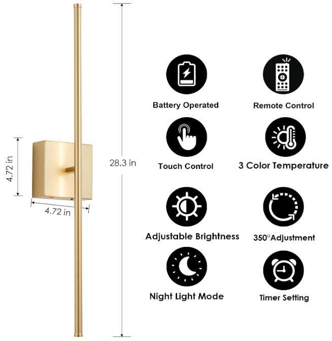 Wireless Wall Sconces 5