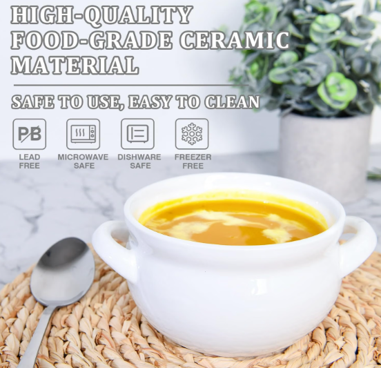 French Soup Bowls 16 oz 4