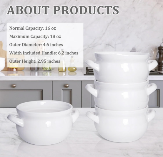 French Soup Bowls 16 oz 5