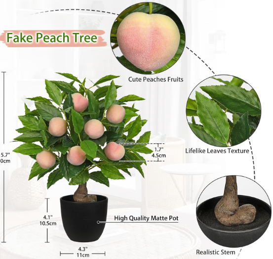 Artificial Peach Tree 5