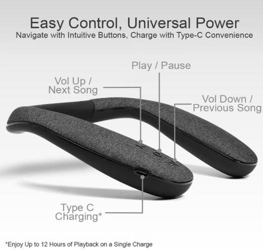 Bluetooth Neckband Speaker
