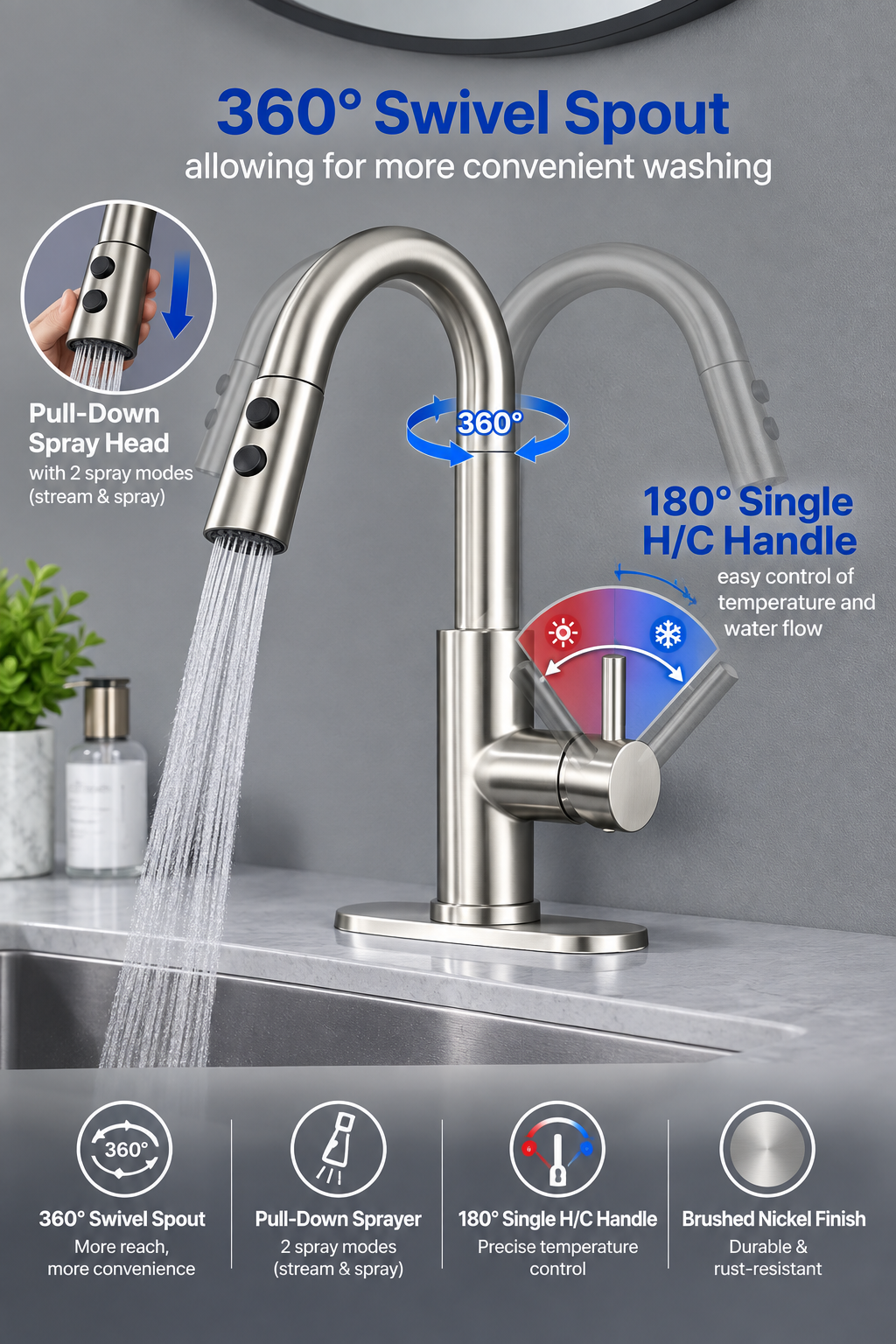Pull Down Faucet 3