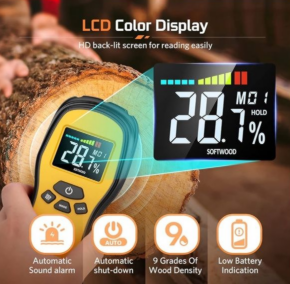 Pinless Digital Wood Moisture Detector 4