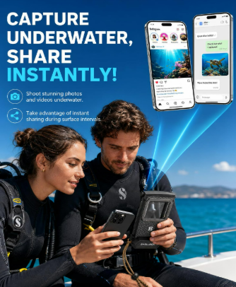 Underwater Phone Case for Snorkeling - 100ft