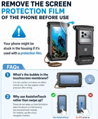 Underwater Phone Case for Snorkeling - 100ft 7