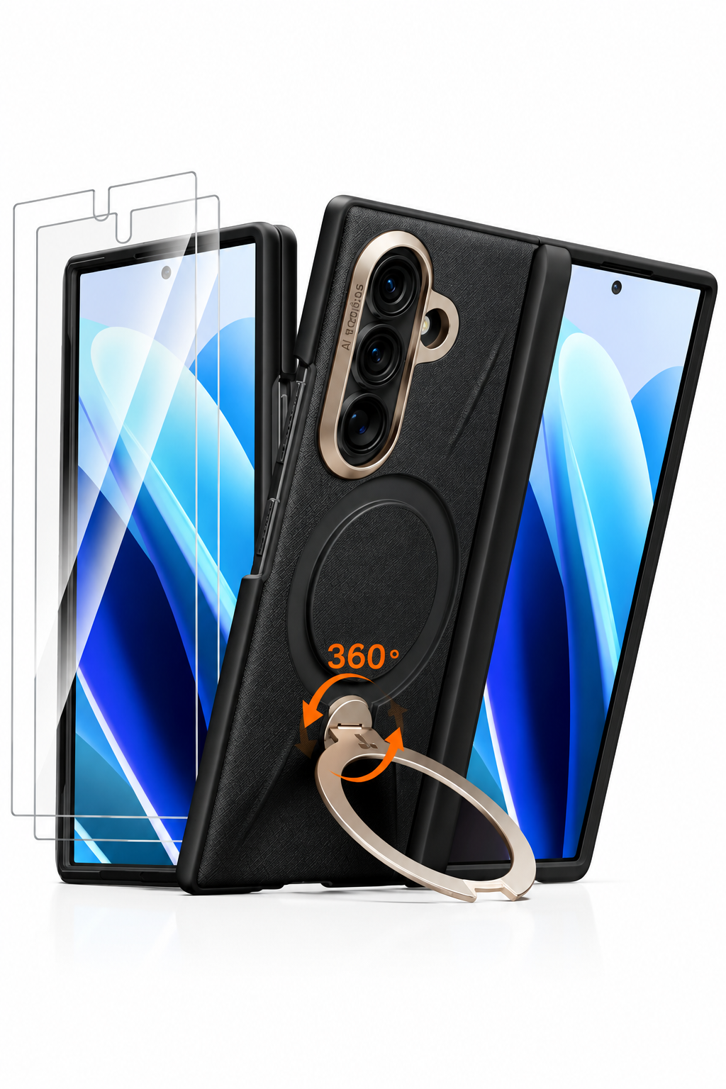 Q3 VegSkin Galaxy Z Fold 8 Ultra Case Leather