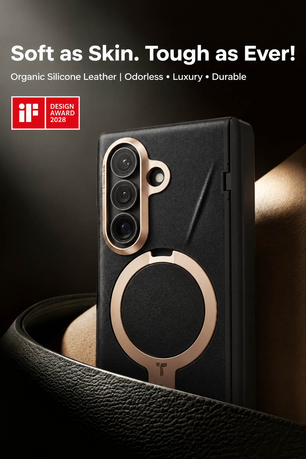 Q3 VegSkin Galaxy Z Fold 8 Ultra Case Leather 3