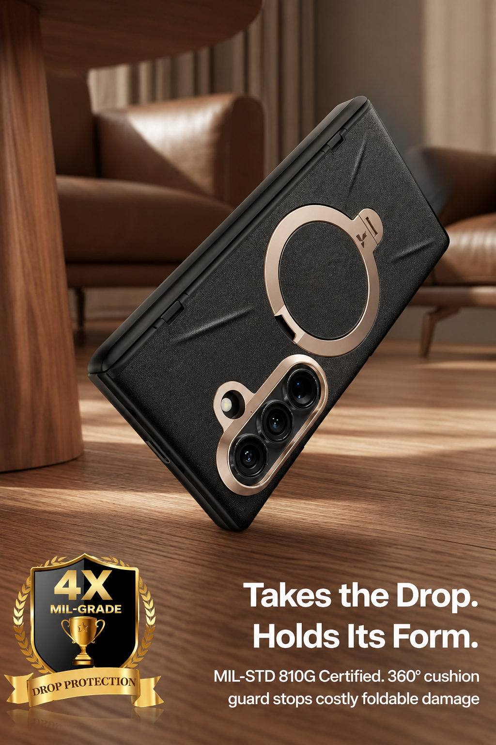 Q3 VegSkin Galaxy Z Fold 8 Ultra Case Leather 7