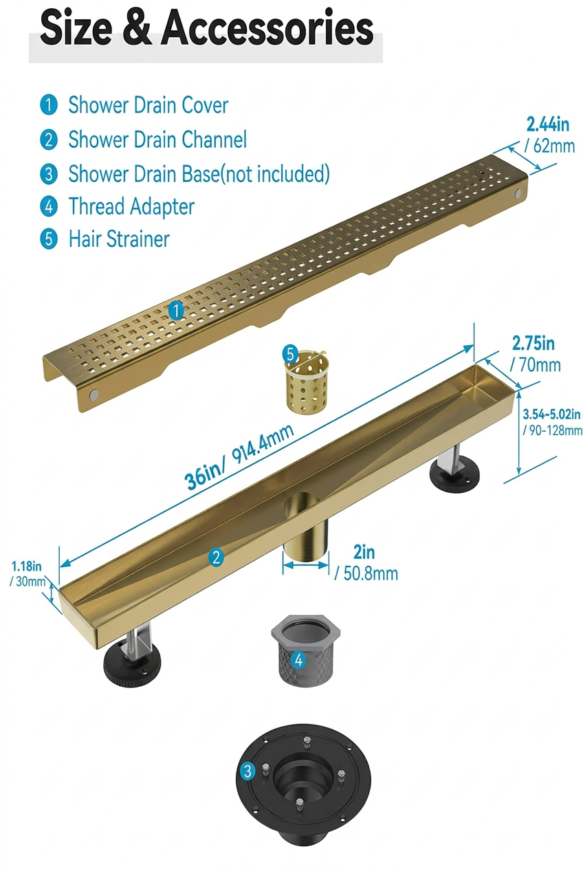 Linear Shower Drain 4