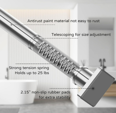 Shower Rod 31-55" 3