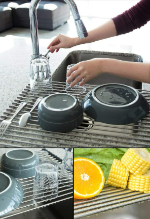 Roll-Up Dish Drying Rack