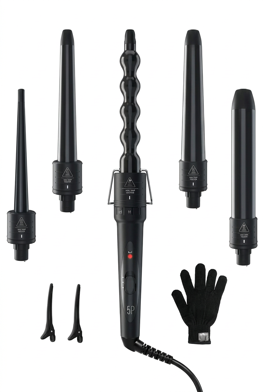 5-in-1 Curling Wand Set