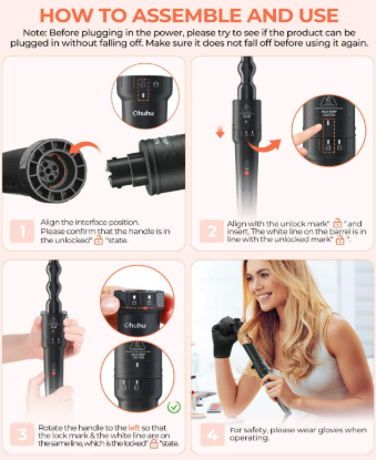 5-in-1 Curling Wand Set 4
