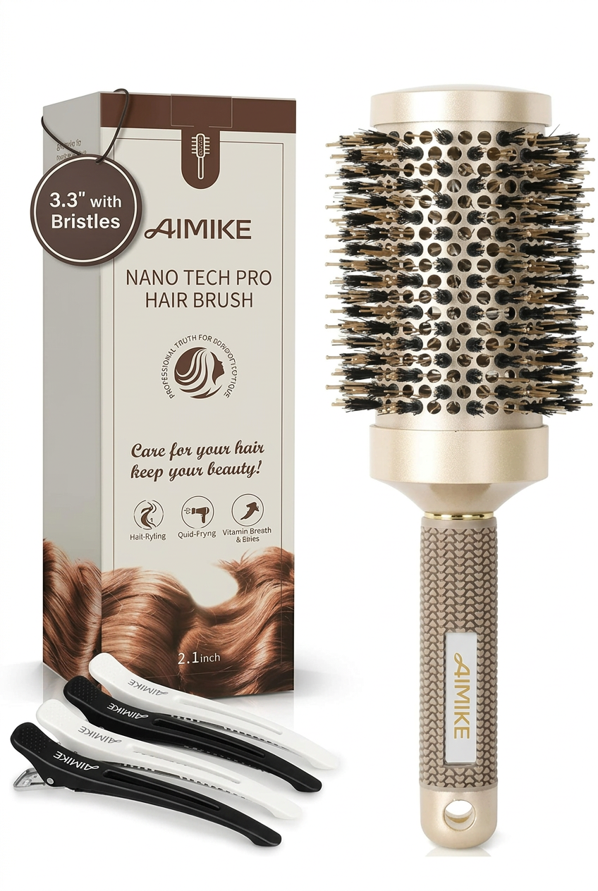 Ceramic Ionic Hair Brush 3.3"