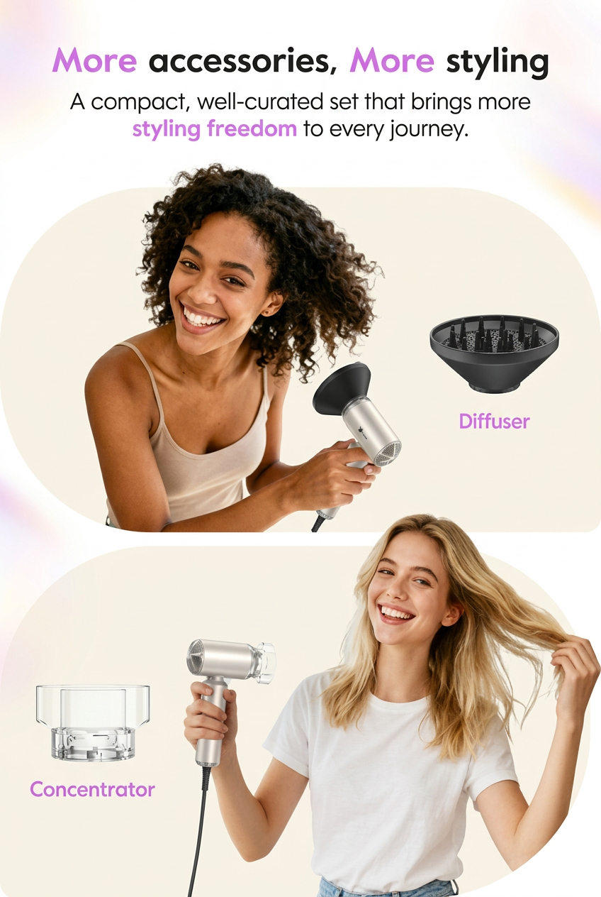 Dual Voltage Travel Hair Dryer