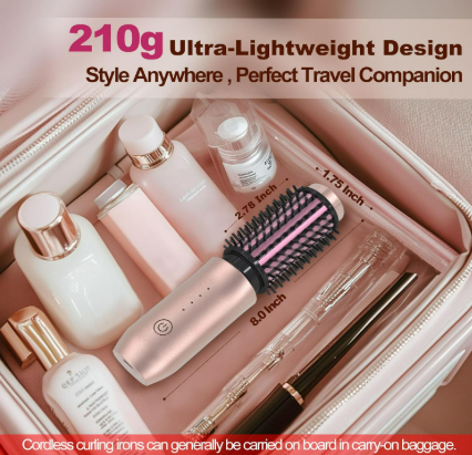 Portable Hair Curling Iron Brush 3