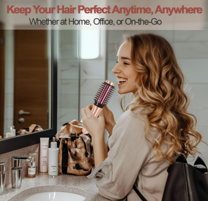 Portable Hair Curling Iron Brush 8