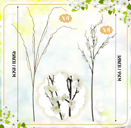 Artificial Cherry Blossom Branches 3
