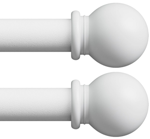 Two Curtain Rods 48-84"