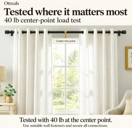 Curtain Rod 32-58" 3