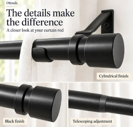 Curtain Rod 32-58" 4