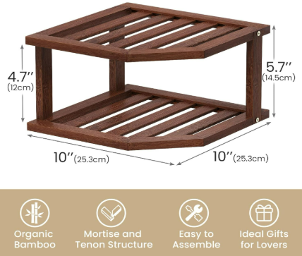 Bamboo Corner Shelf 4