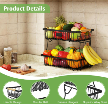 Fruit Basket Two-Tier