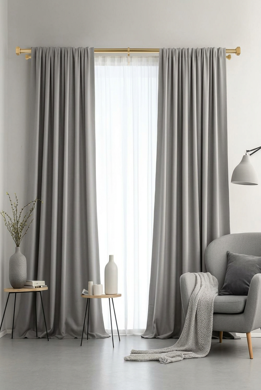 Double Curtain Rods 36-72"
