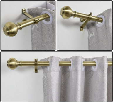 Curtain Rod 36-72" 3
