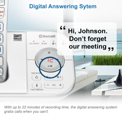 Cordless Phone for Home with Answering Machine 3