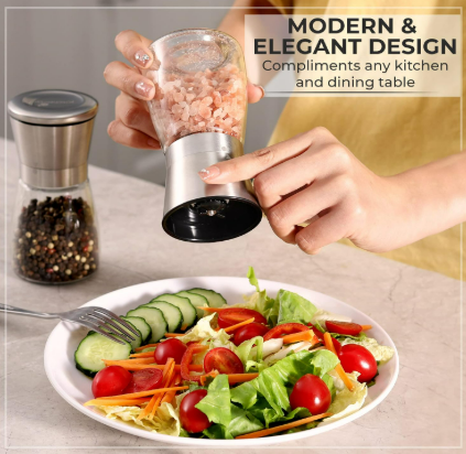 Salt and Pepper Grinder Set 4
