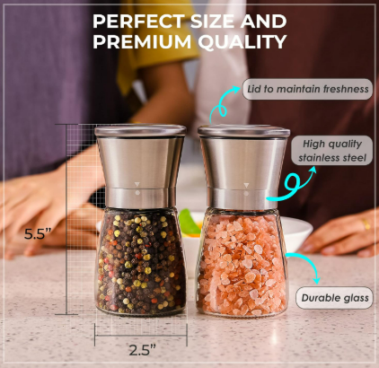 Salt and Pepper Grinder Set 5