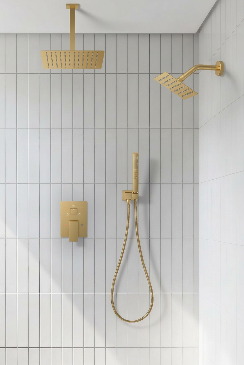Dual Rain Shower System 12" and 6" 2