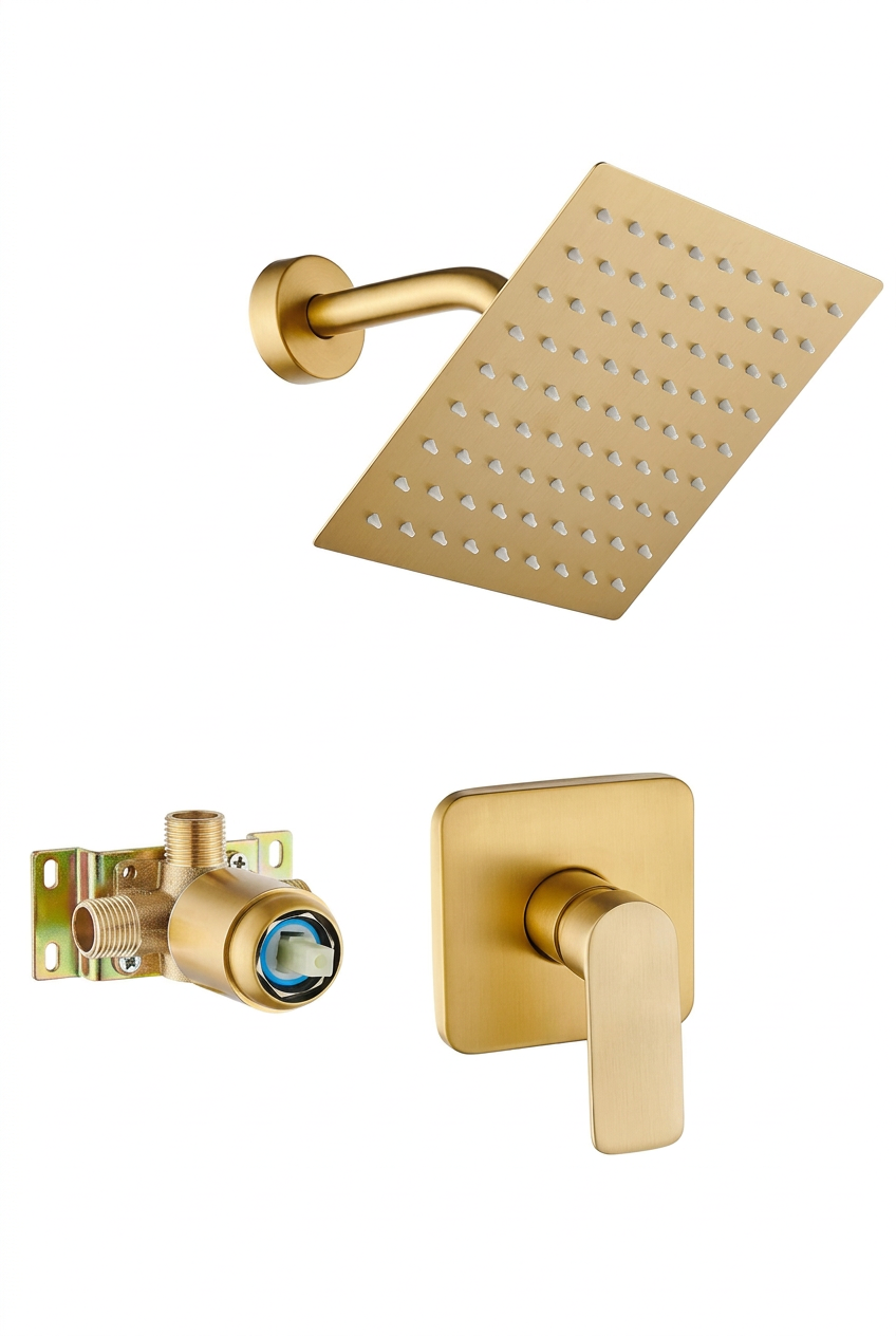 8" Shower Faucet Trim Kit with Valve 1