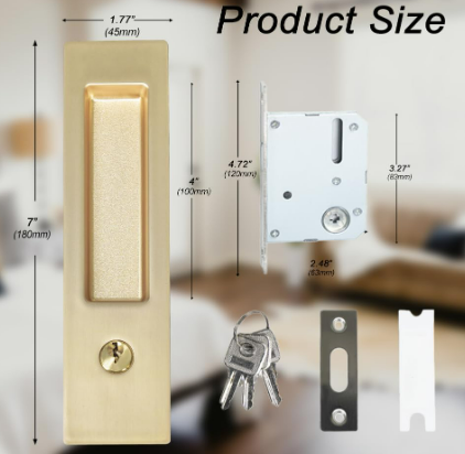 Privacy Pocket Door Lock 3